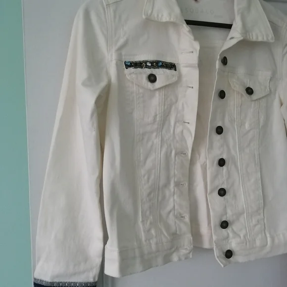 ESQUALO Jean Jacket with Sparkling Accents - Picture 4 of 10